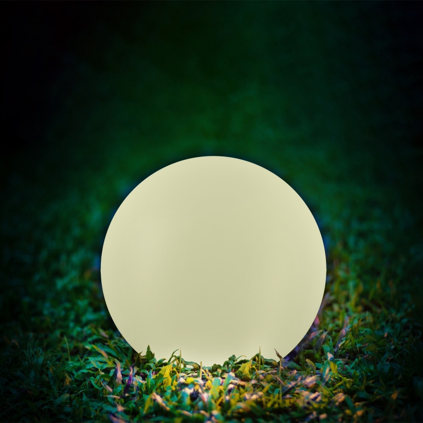 LED RGBW Solar lamp BALL LED/1,2V d. 30 cm IP65 + remote control