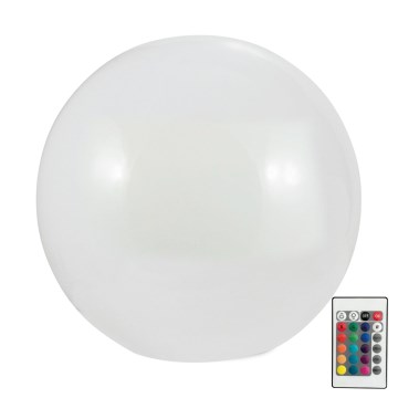 LED RGBW Solar lamp BALL LED/1,2V d. 40 cm IP65 + remote control
