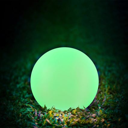 LED RGBW Solar lamp BALL LED/3,2V d. 20 cm IP65 + remote control