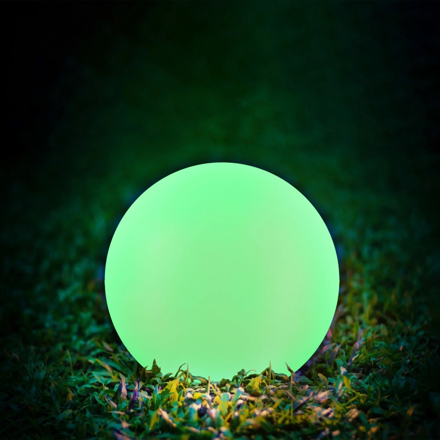 LED RGBW Solar lamp BALL LED/3,2V d. 20 cm IP65 + remote control