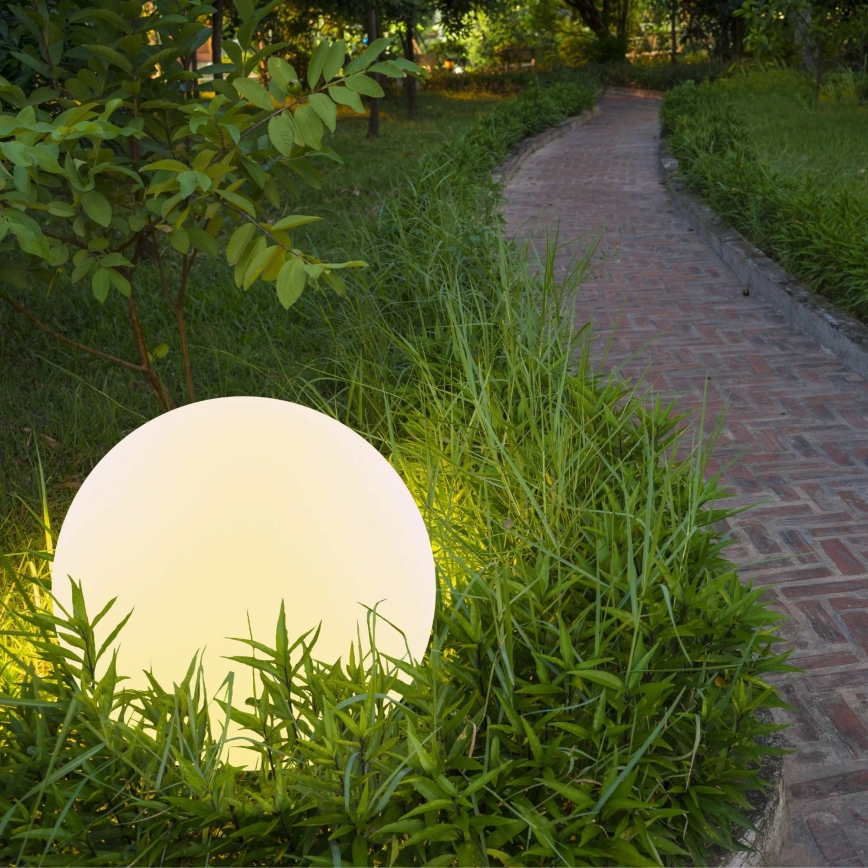 LED RGBW Solar lamp BALL LED/3,2V d. 20 cm IP65 + remote control