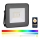 LED Smart dimmable RGB floodlight LED/20W/230V IP65 black