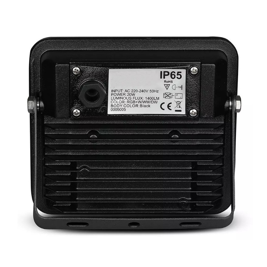LED Smart dimmable RGB floodlight LED/20W/230V IP65 black