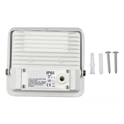LED Smart dimmable RGB floodlight LED/20W/230V IP65 white