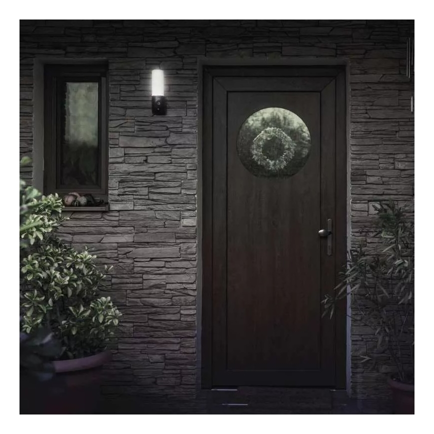 LED Smart outdoor camera with a light GoSmart LED/12W/230V 3200K IP65 Wi-Fi Tuya black