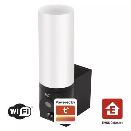 LED Smart outdoor camera with a light GoSmart LED/12W/230V 3200K IP65 Wi-Fi Tuya black