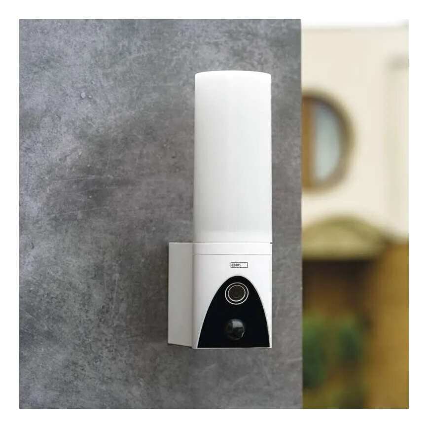 LED Smart outdoor camera with a light GoSmart LED/12W/230V IP65 Wi-Fi Tuya white