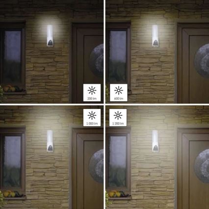 LED Smart outdoor camera with a light GoSmart LED/12W/230V IP65 Wi-Fi Tuya white