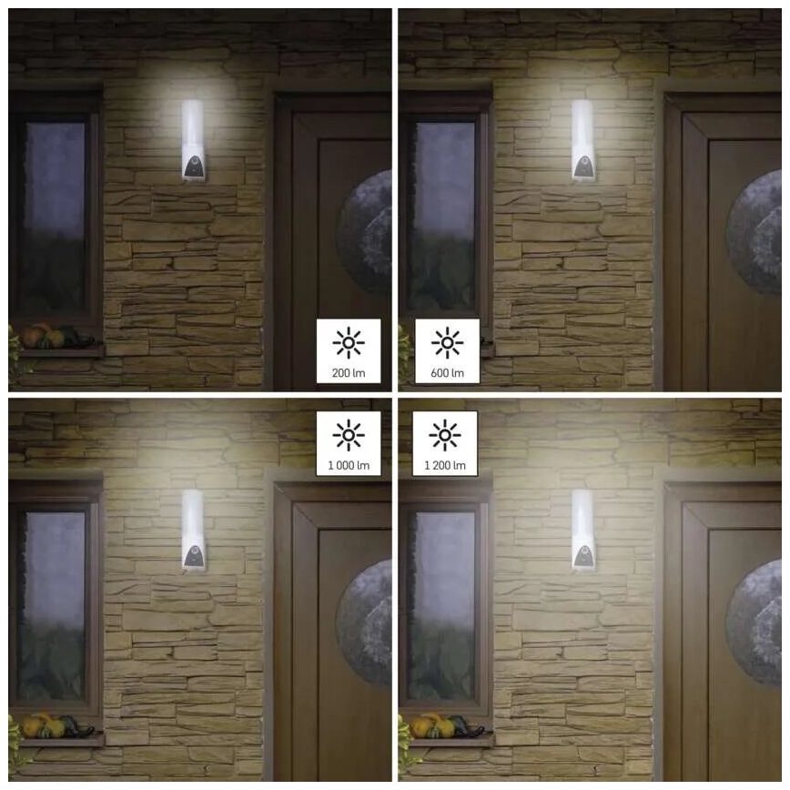 LED Smart outdoor camera with a light GoSmart LED/12W/230V IP65 Wi-Fi Tuya white
