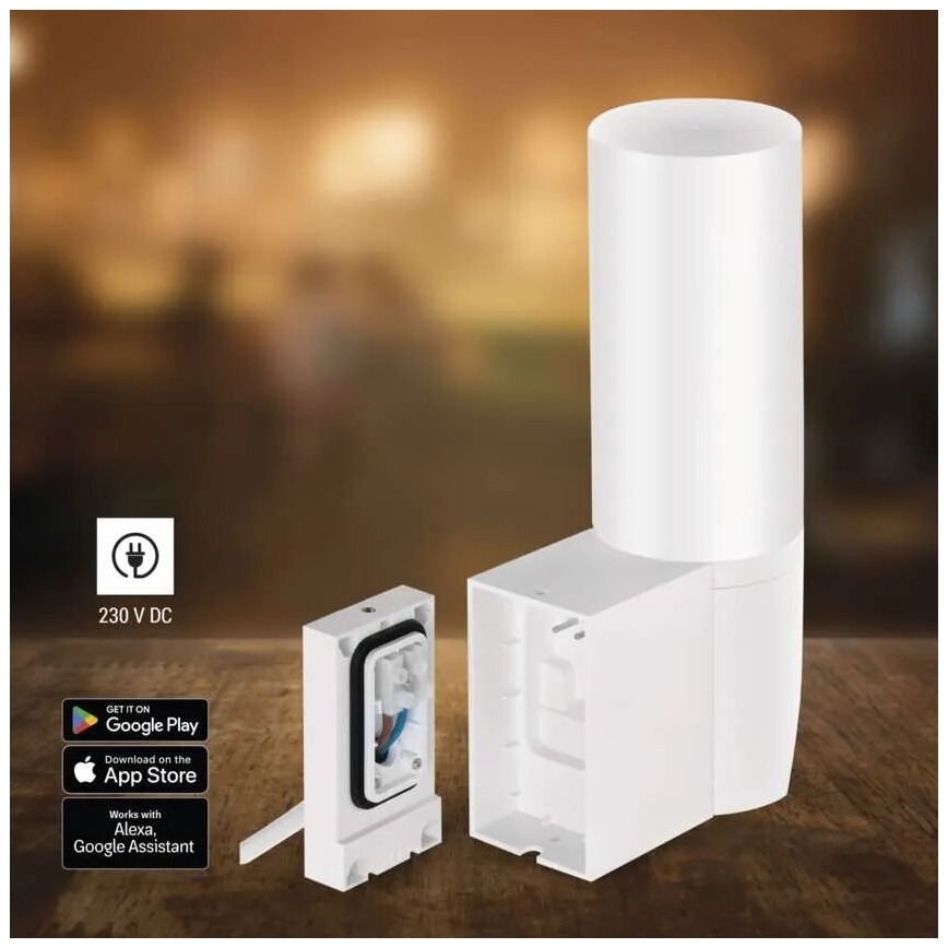 LED Smart outdoor camera with a light GoSmart LED/12W/230V IP65 Wi-Fi Tuya white