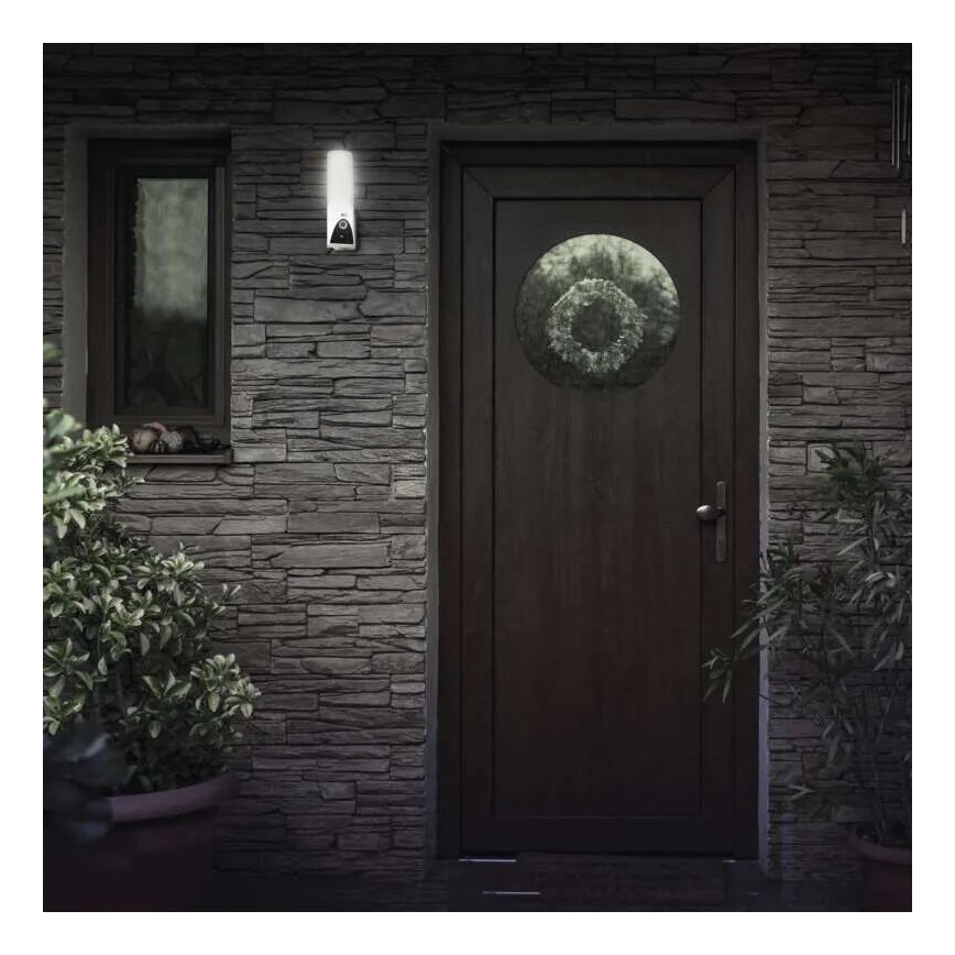 LED Smart outdoor camera with a light GoSmart LED/12W/230V IP65 Wi-Fi Tuya white