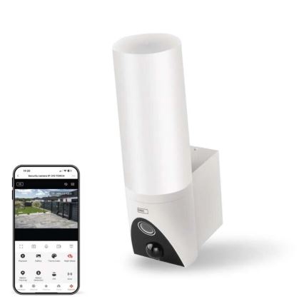 LED Smart outdoor camera with a light GoSmart LED/12W/230V IP65 Wi-Fi Tuya white
