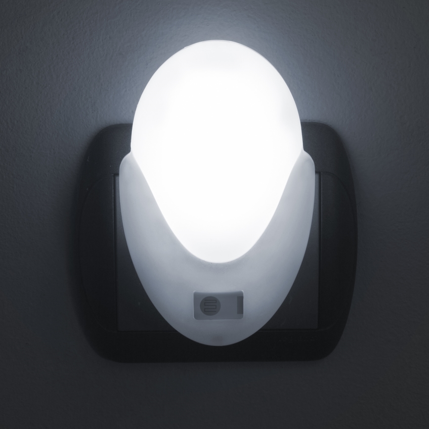 LED Socket orientation light with dusk sensor LED/1W/230V