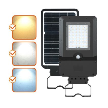 LED Solar Street Light with Sensor STREET LED/20W/7,4V 3000/4000/6000K IP65 5400 mAh