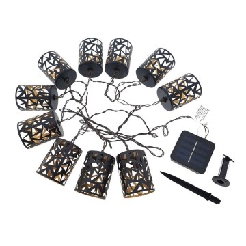 LED Solar chain 10xE12/3,65m IP44 warm white