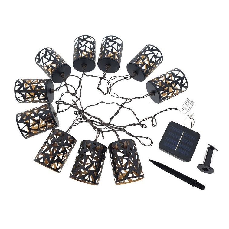 LED Solar chain 10xE12/3,65m IP44 warm white