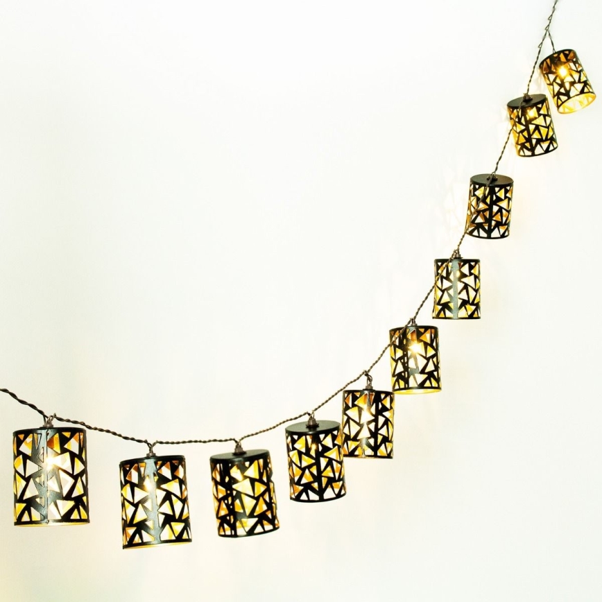 LED Solar chain 10xE12/3,65m IP44 warm white