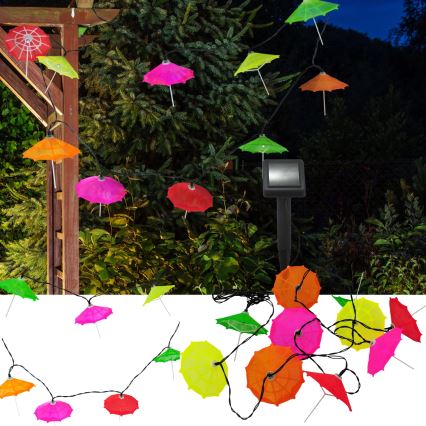 LED Solar chain 10xLED/1,2V 3,8 m IP44 deštníky
