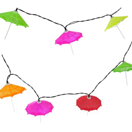LED Solar chain 10xLED/1,2V 300 mAh 3,8 m IP44 umbrellas