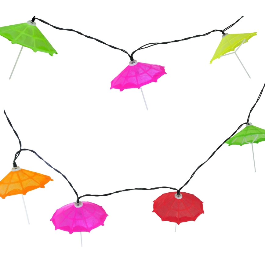 LED Solar chain 10xLED/1,2V 300 mAh 3,8 m IP44 umbrellas