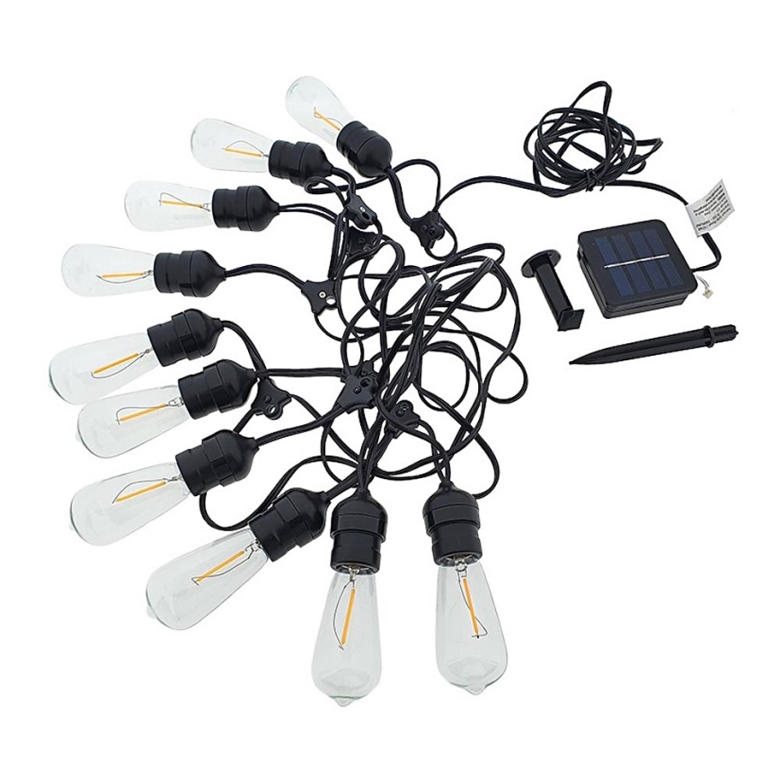 LED Solar chain 10xLED/5,94m IP44 warm white