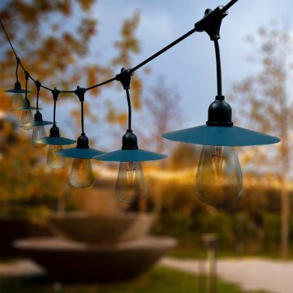 LED Solar chain 15xLED/0,2W/3,7V 15,6 m 3000K IP44