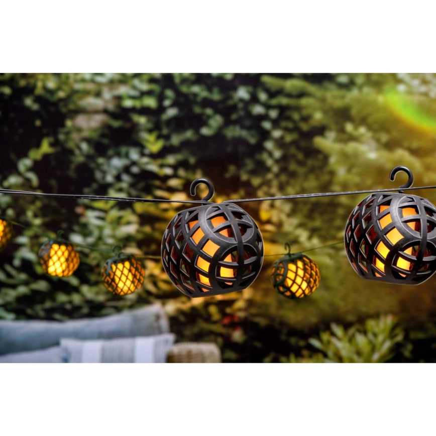 LED Solar chain 3,8m 8xLED/1,2V