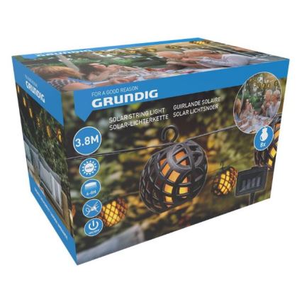 LED Solar chain 3,8m 8xLED/1,2V