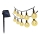 LED Solar chain 30xLED/0,12W/1,2V 3000K IP44