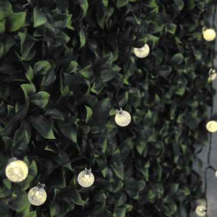 LED Solar chain 30xLED/8 functions 300 mAh 4,9m IP44 warm white