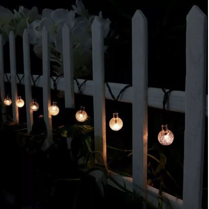 LED Solar chain 6,9m 50xLED/1,2V