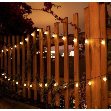 LED Solar chain 6,9m 50xLED/1,2V