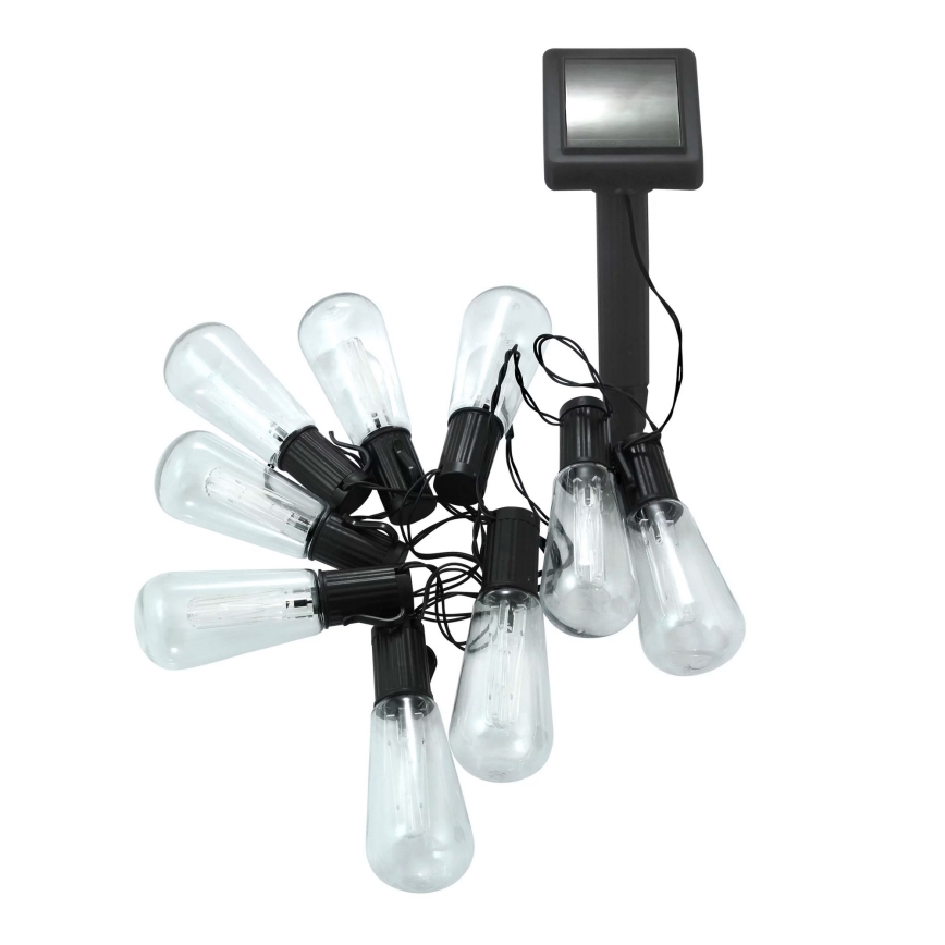 LED Solar chain EDISON 10xLED/1,2V 300 mAh 3,8 m IP44