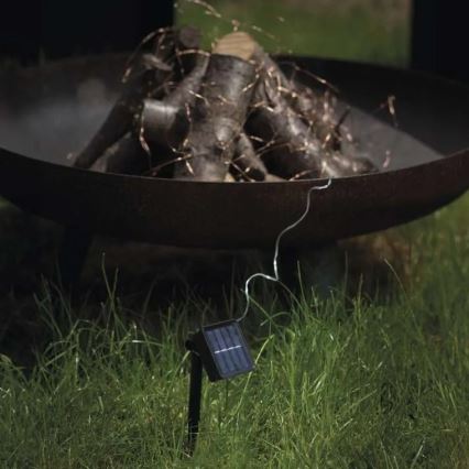 LED Solar chain LED/2,4W/1,2V 1xAA 15 m IP44 3000K 600 mAh