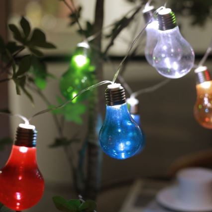 LED Solar chain PARTY 10xLED/1,2V 400 mAh IP44