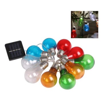 LED Solar chain PARTY 10xLED/1,2V IP44