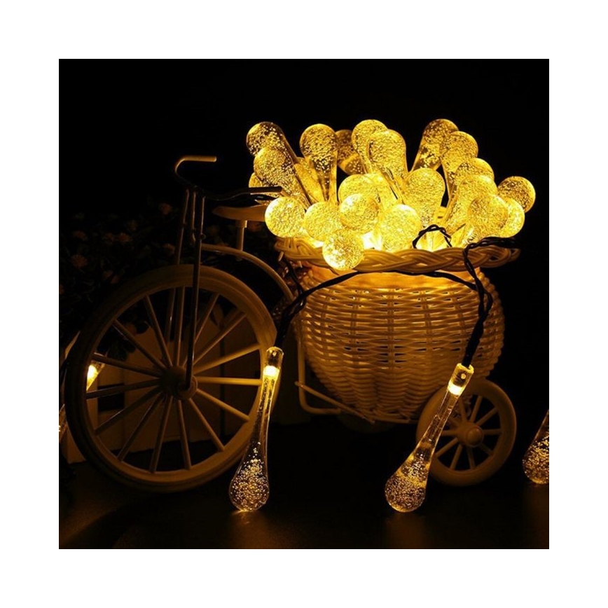 LED Solar chain with dusk sensor 20xLED/0,72W/1,2V 600 mAh 4,7m IP44