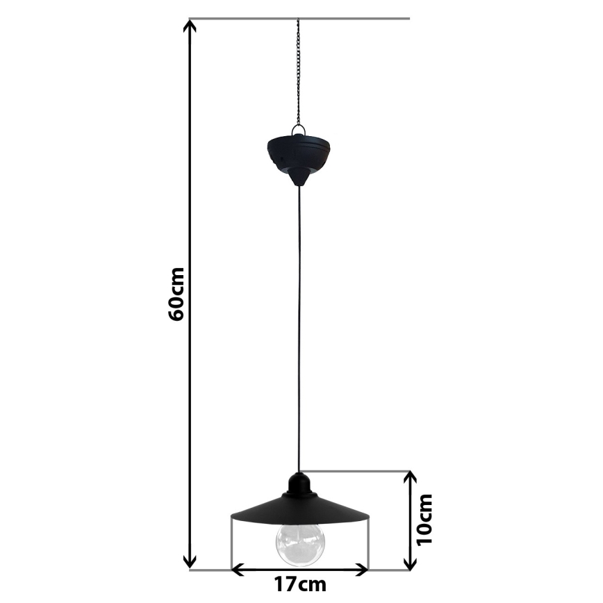 LED Solar chandelier on a string DINA 1,2V 200 mAh IP44