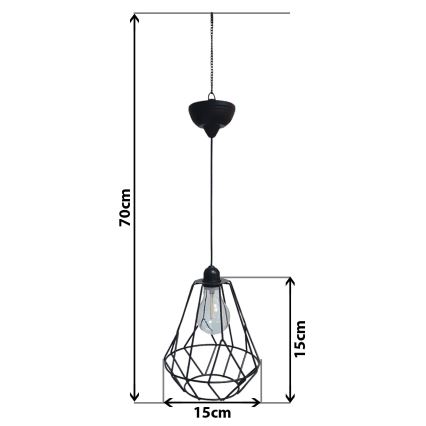LED Solar chandelier on a string KATTY 1,2V IP44