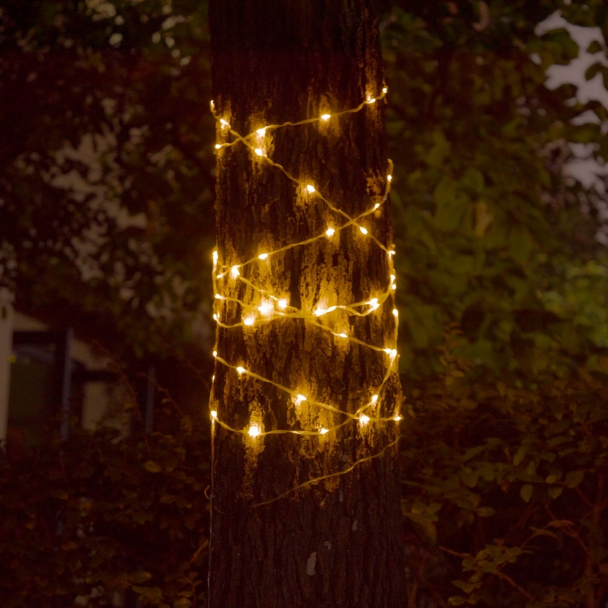 LED Solar decorative chain LED/3,7V 1800 mAh 10 m IP44 + remote control