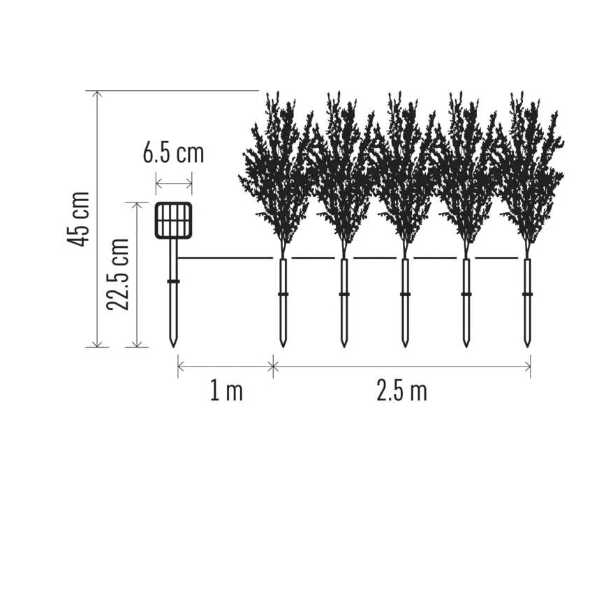 LED Solar Decorative Light 50xLED/3W/1,2V 600 mAh IP44
