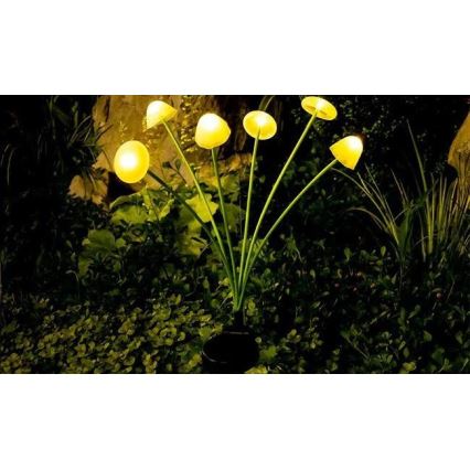 LED solar decorative light with sensor 6xLED/1,2V 3000K 72 cm 600 mAh IP44