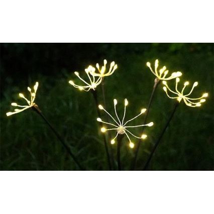 LED Solar Decorative Light with Sensor, LED/1.2 V, 3000 K warm white, 73 cm, 600 mAh, IP44