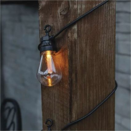 LED Solar Decorative String Lights 10xLED/0.6W/1.2V 4.5m IP44 800 mAh