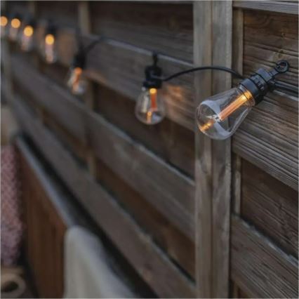 LED Solar Decorative String Lights 10xLED/0.6W/1.2V 4.5m IP44 800 mAh