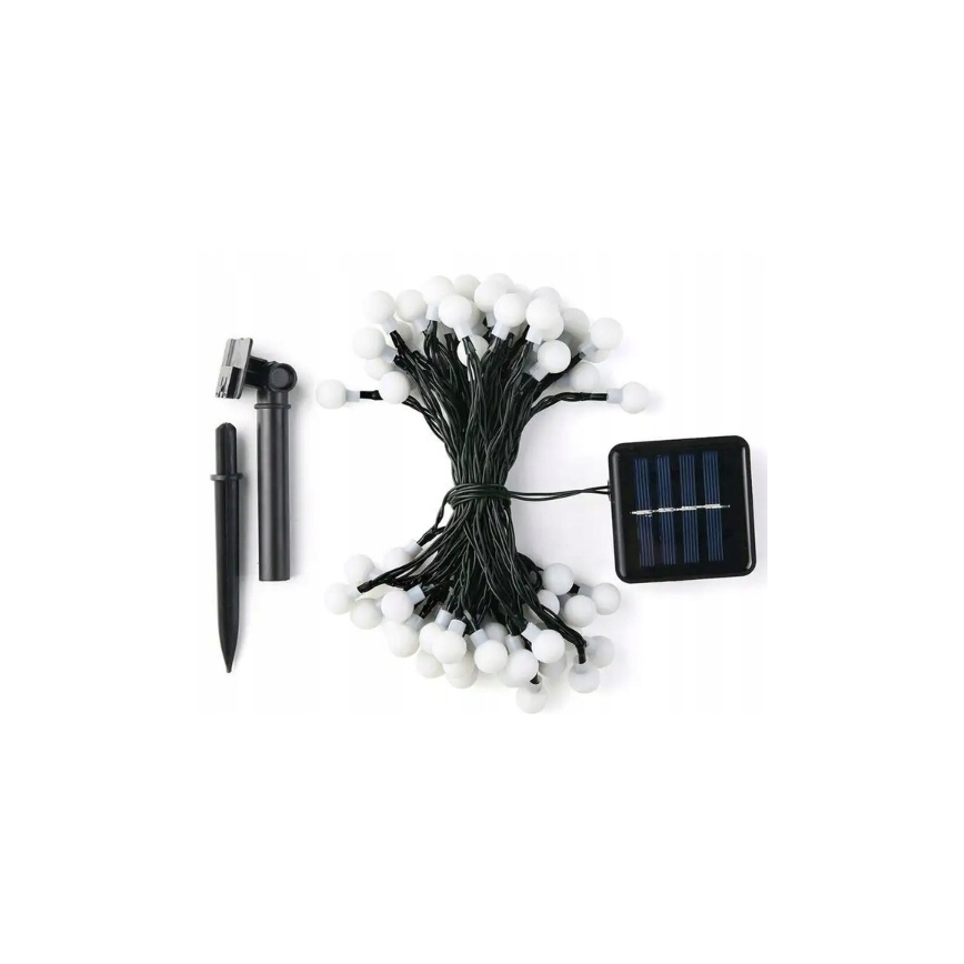 LED Solar Decorative String Lights 50 LEDs / 8 functions 500 mAh 9.5 m IP67 Warm White