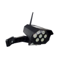LED Solar dummy security camera with sensor LED/3,7V 1200 mAh IP44 black + remote control