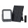 LED Solar floodlight LED/10W/3,7V IP65 4000K black + remote control