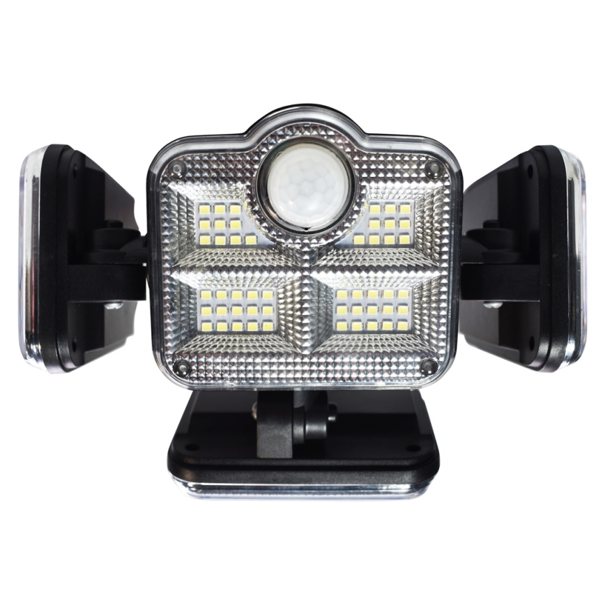 LED Solar floodlight with a motion and dusk sensor LED/30W/3,7V 2400 mAh IP47 + remote control