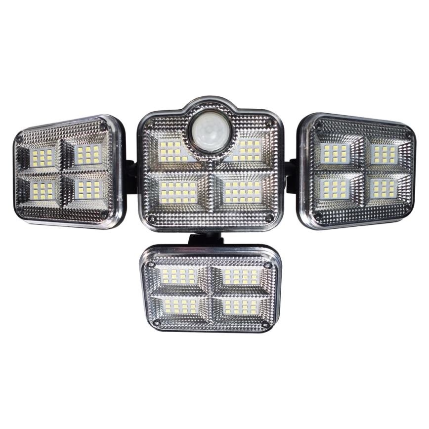 LED Solar floodlight with a motion and dusk sensor LED/30W/3,7V 2400 mAh IP47 + remote control